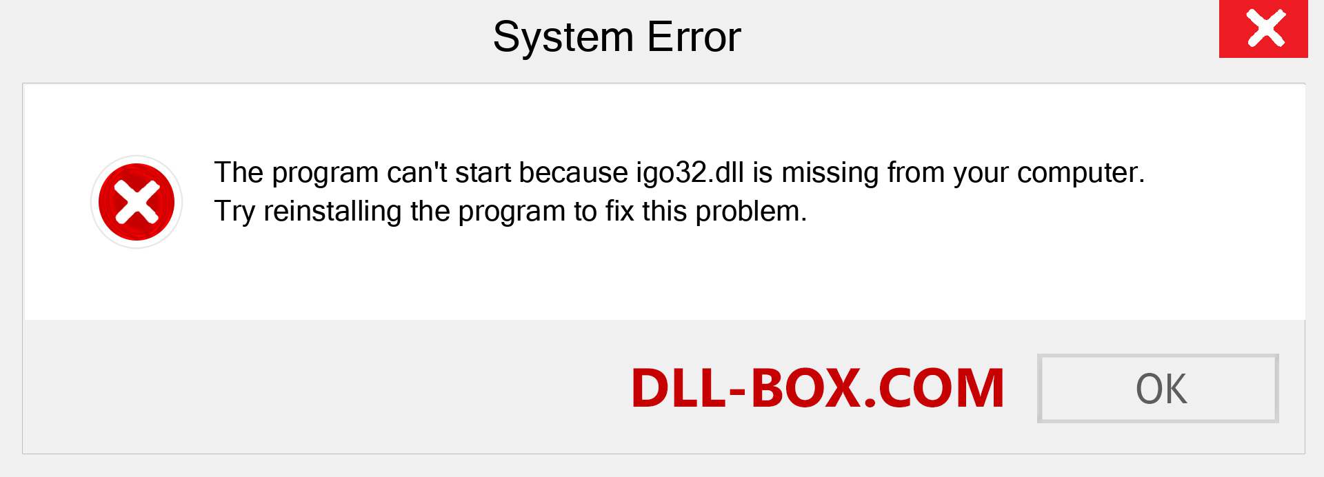  igo32.dll file is missing?. Download for Windows 7, 8, 10 - Fix  igo32 dll Missing Error on Windows, photos, images